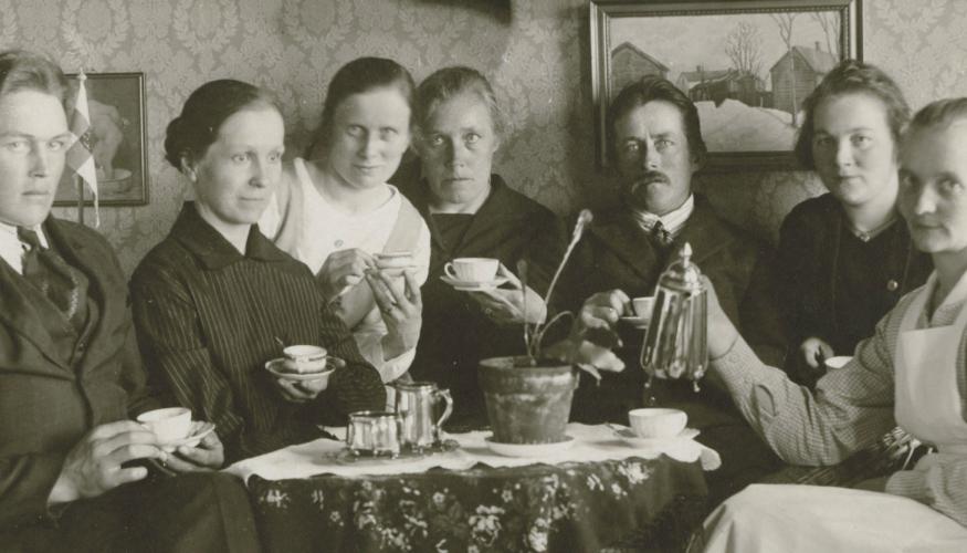 Kuva SKA KRA. Elsan läksiäiskahvit, 1927, Tornio