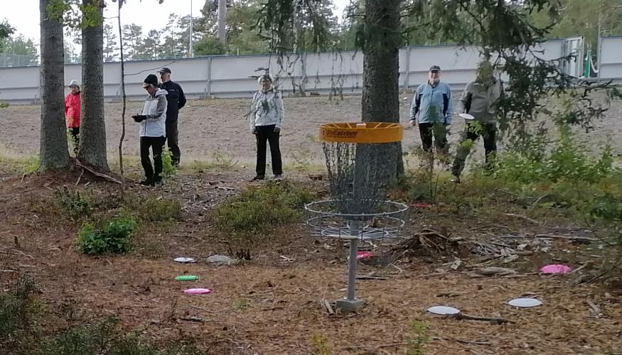 Lähestyminen Frisbeekorille